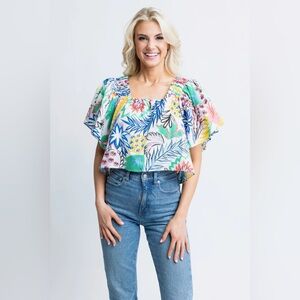 Karlie Colorful Crop Top